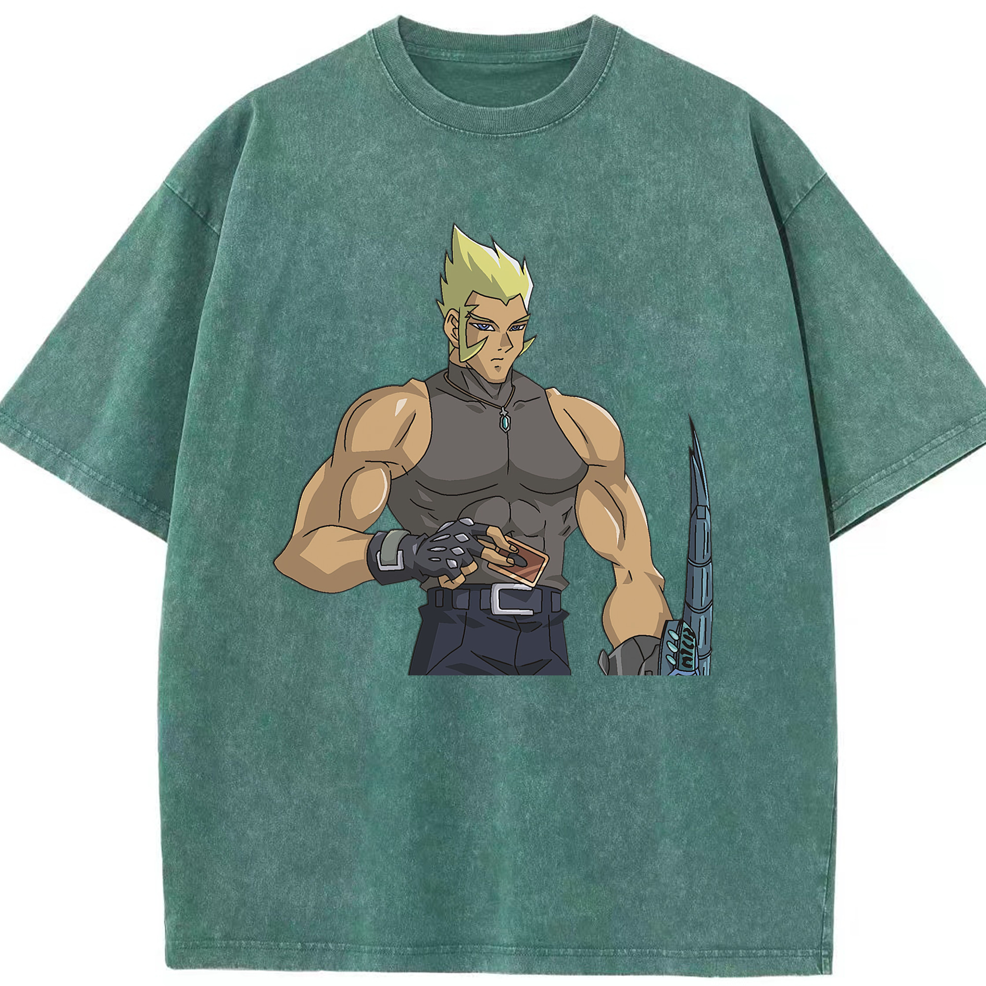 （画像用） 遊☆戯☆王 Yu-Gi-Oh! 綿100% ヴィンテージ風 半袖Tシャツ（フロントプリント）